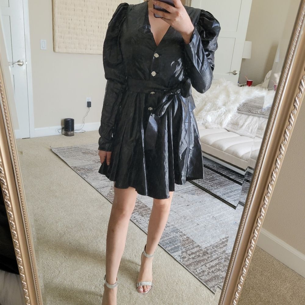 ROTATE- Metallic Dress - Picture 4 of 9
